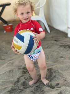 Vacaciones con bebés playa y pileta!