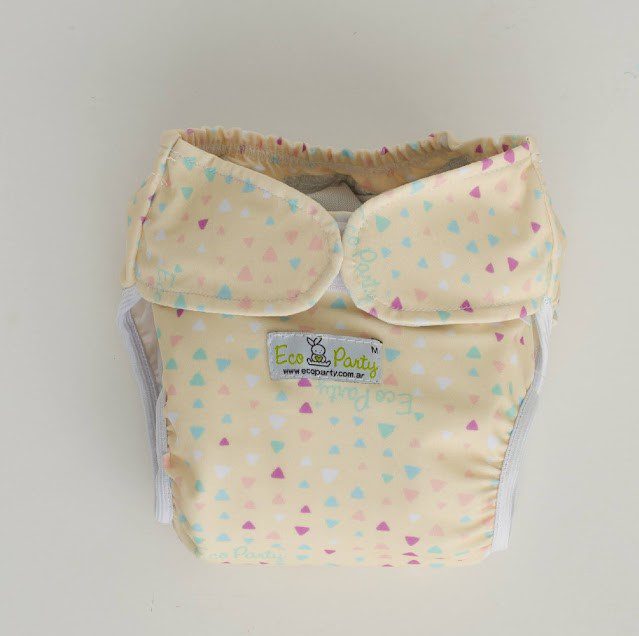 Pañal de tela reutilizable con abrojos (Talle XL y XXL: de 17 a 35 Kg) con absorbente Spring