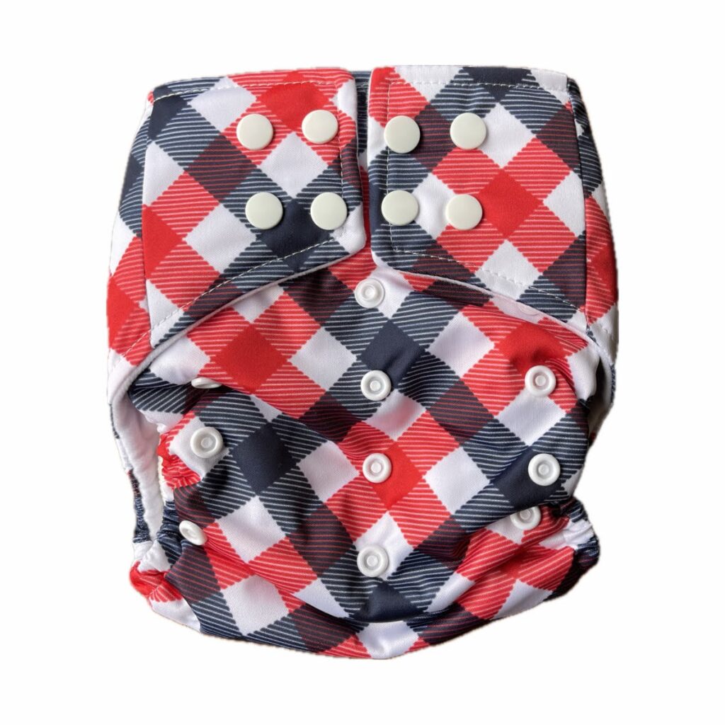 pañal unitalla rojo reutilizable