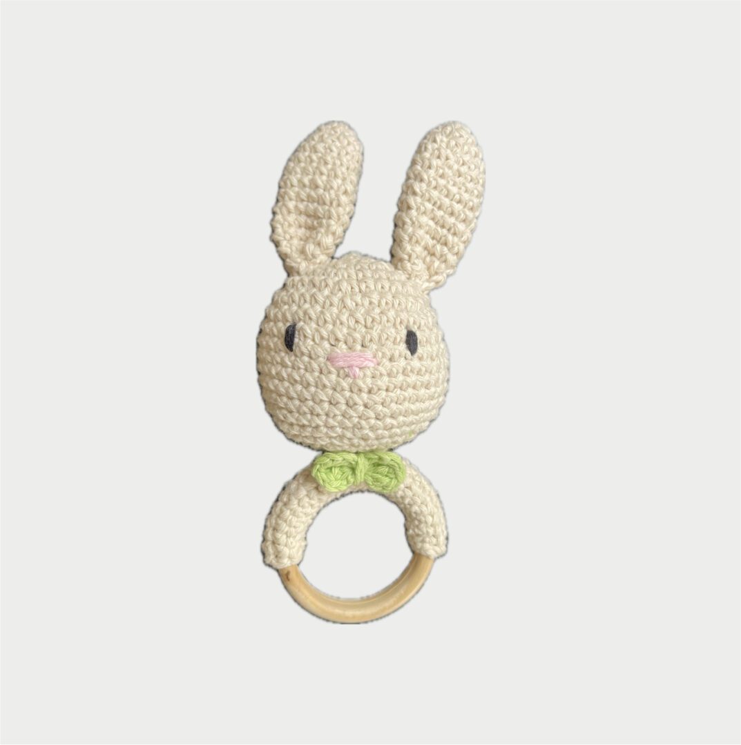 Sonajero conejo tejido al crochet
