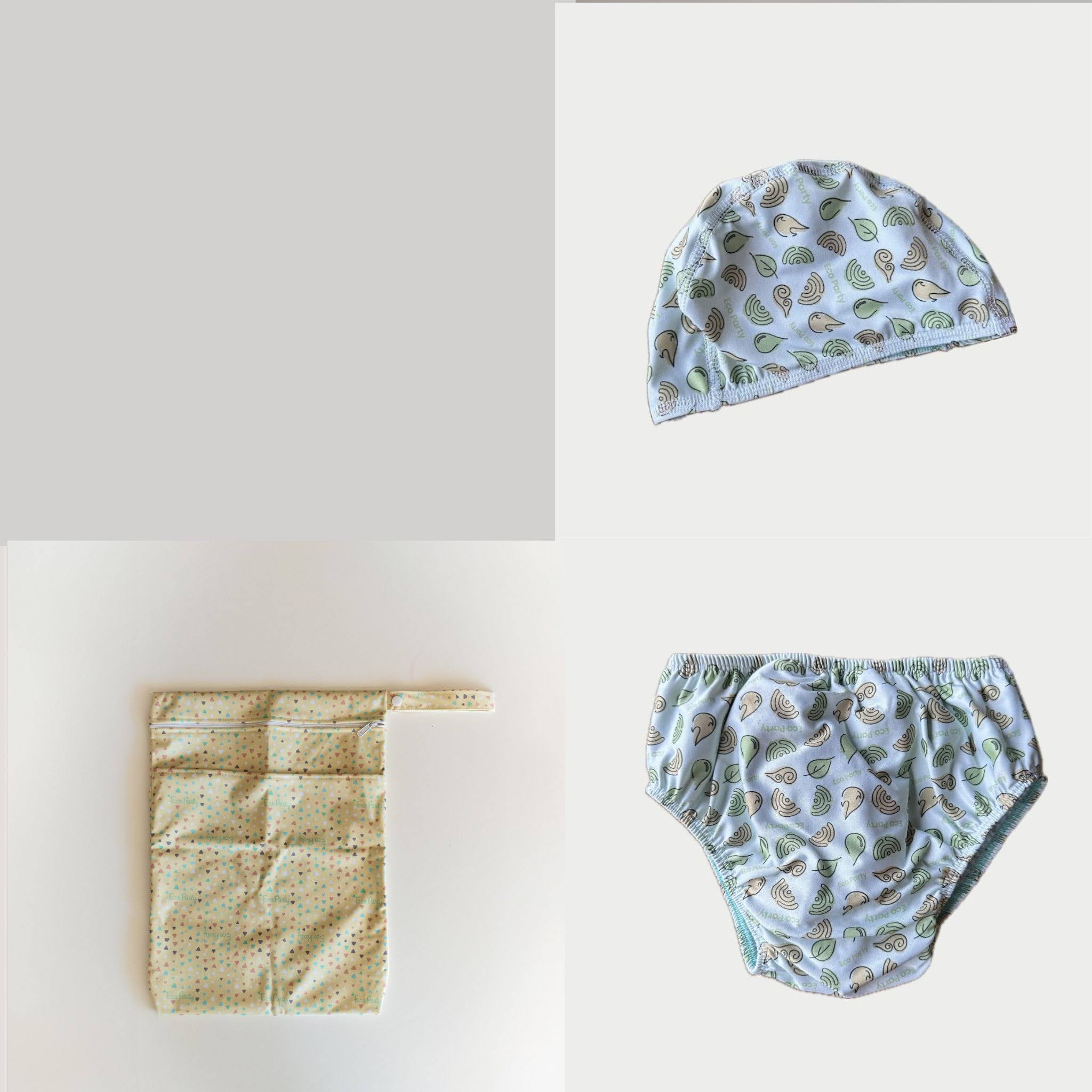 Pack pileta - Pant, gorrito y wet bag impermeable