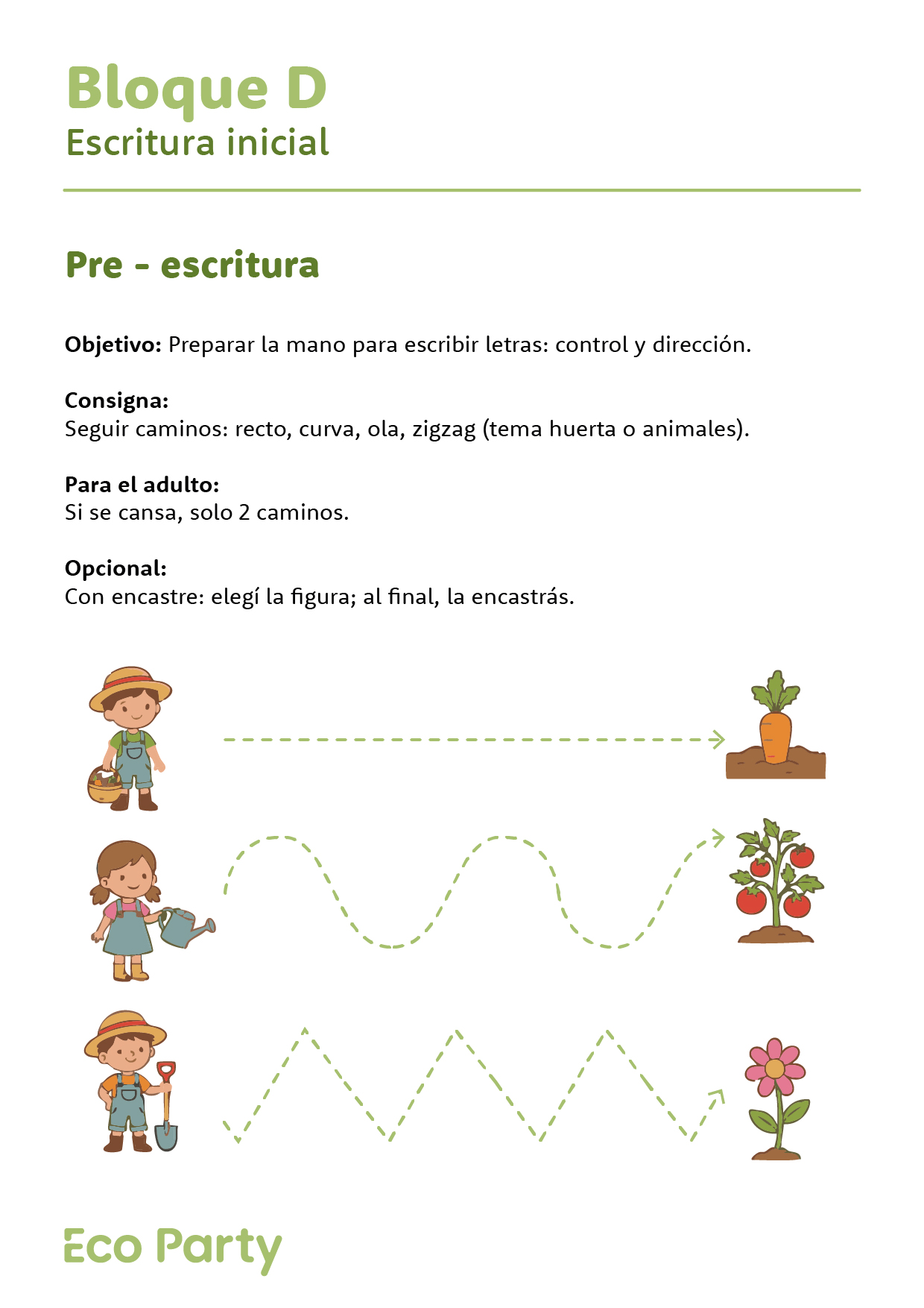 Cuadernillo de lectoescritura y juego inclusivo Eco Party pagina 18