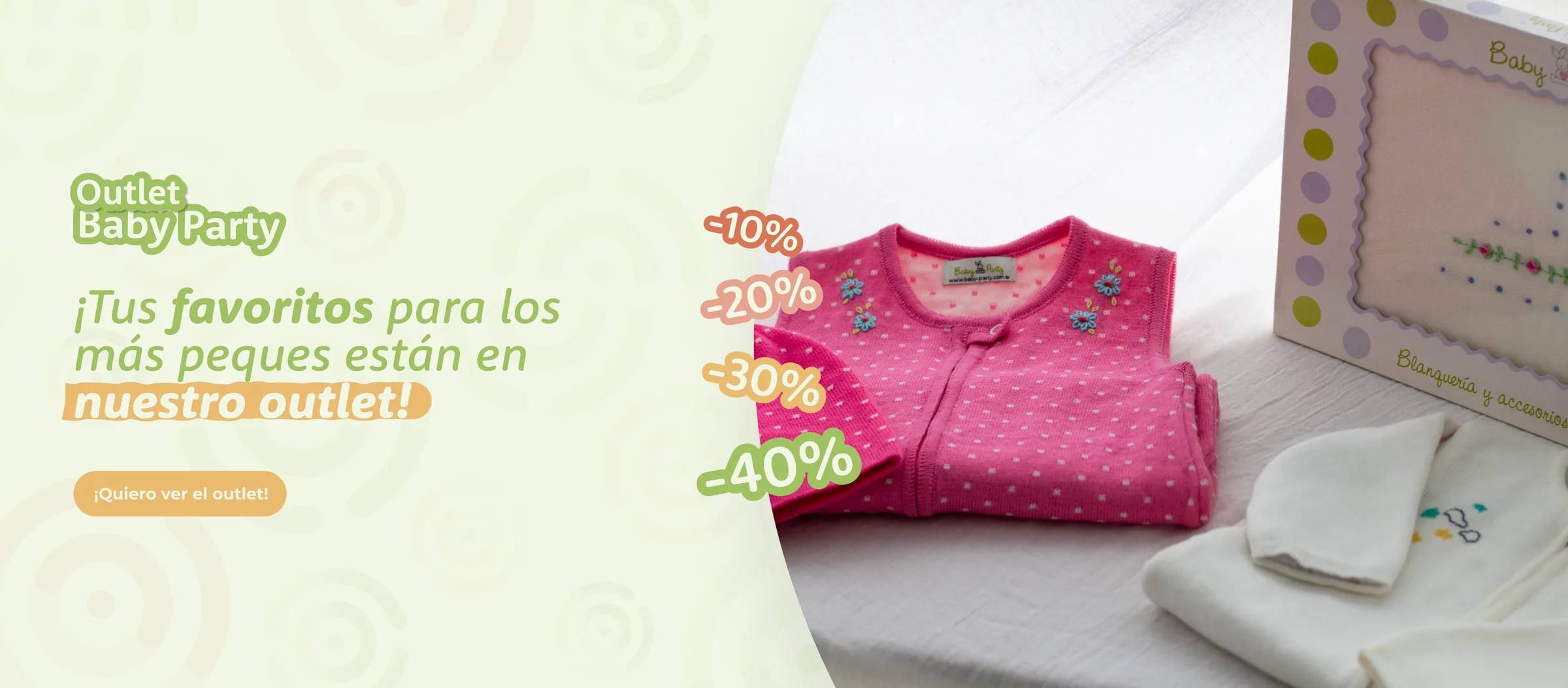 Outlet Baby Party: ropa de bebé con descuentos del 10 al 40%